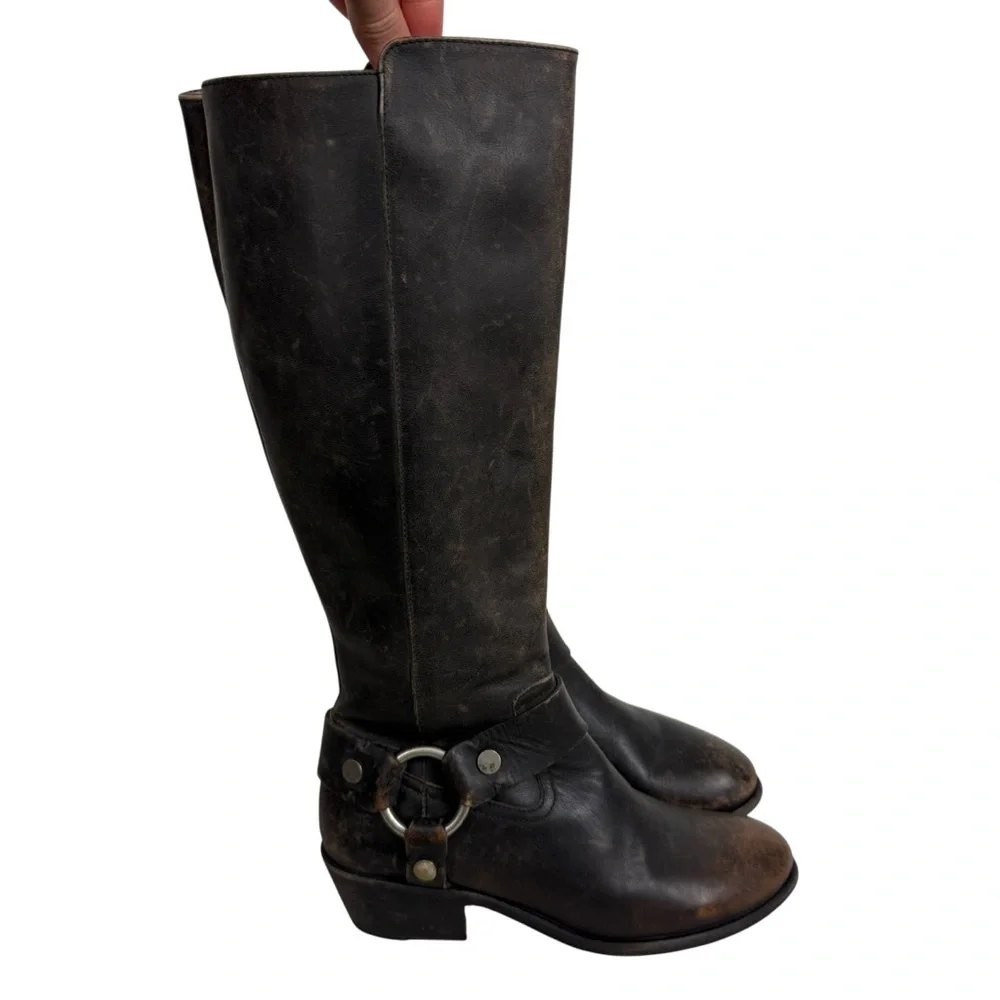 Free People Frye Carson Harness Tall Riding Boots